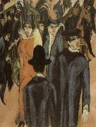 Ernst Ludwig Kirchner Berlin street scene oil painting picture wholesale